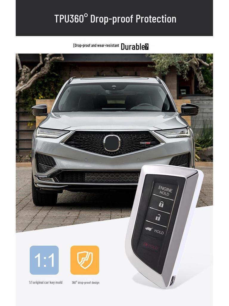 Защитный чехол-обложка для 4-кнопочного ключа Acura MDX RDX/CDX