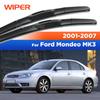 Передние стеклоочистители LHD и RHD для Ford Mondeo MK3 2001-2007 2002 2003 2004 2005 2006 Щетка для лобового стекла 22"+20"