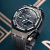 CASIO Unisex Liquid Crystal,Analog Dual Display Series 48.5mm Blue Watch GA-2100-1A2(Watch8--)