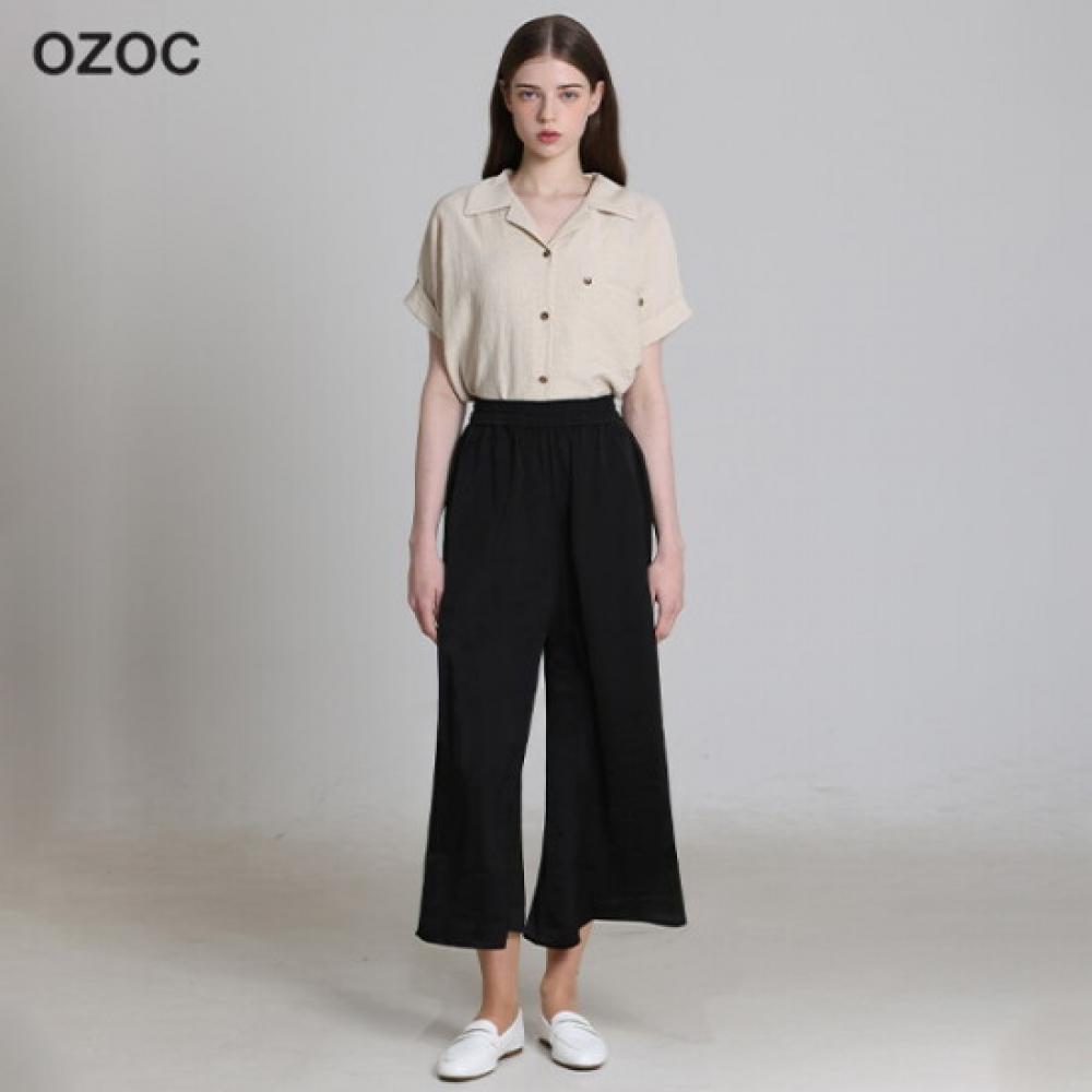 Ozoc Wide Pants With Banding