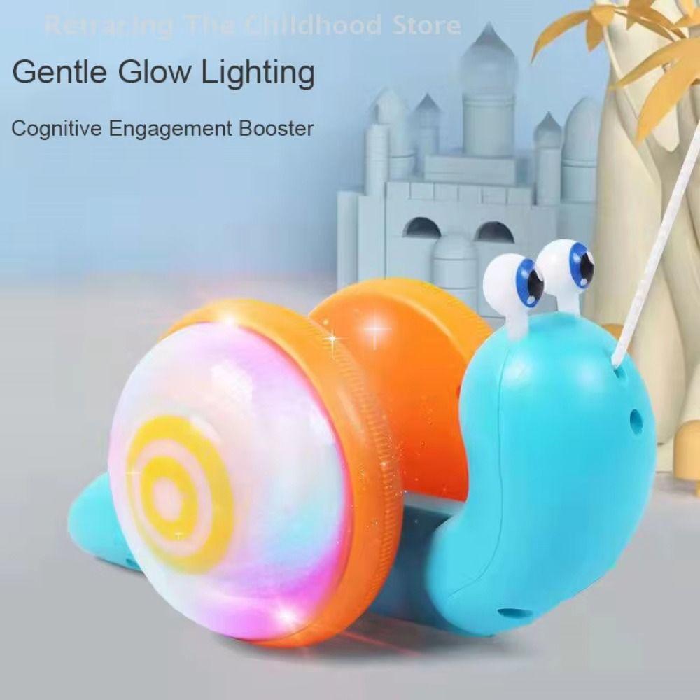 Learning To Walk Drag Rope Snail Cartoon Pet Pull-Along Snail Toy For Children