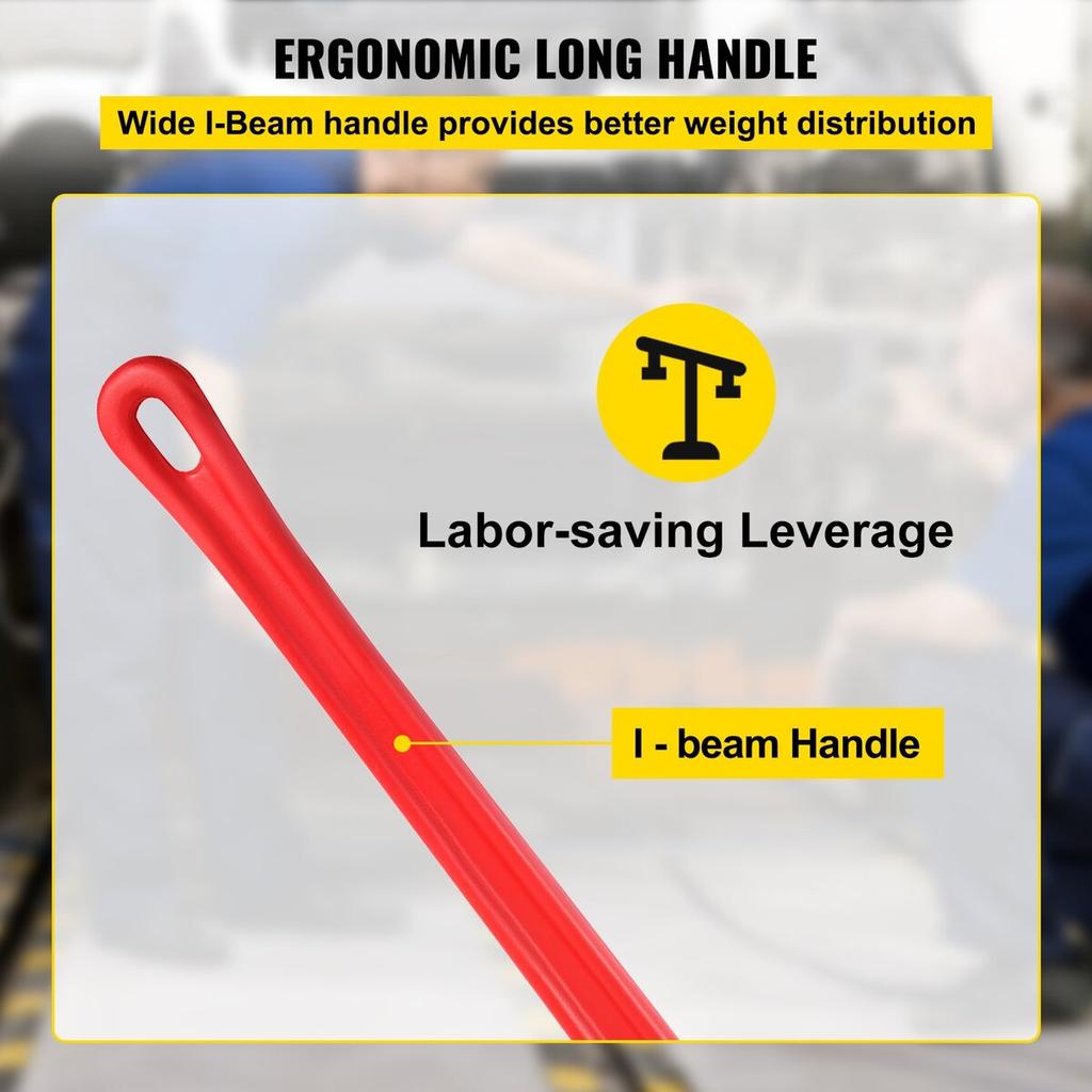 Pipe Wrench, 60 inch, Heavy Duty Cast Iron Straight Plumbing Wrench, Adjustable Plumber Tool for Sink Faucet Toilet Bowl Bathroom Kitchen Drainer