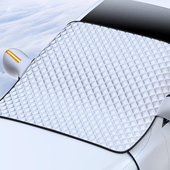 Магнитный чехол на лобовое стекло от снега Утолщенный чехол-половина для защиты от мороза и снега Универсальная зимняя защита лобового стекла автомобиля для большинства автомобилей внедорожников