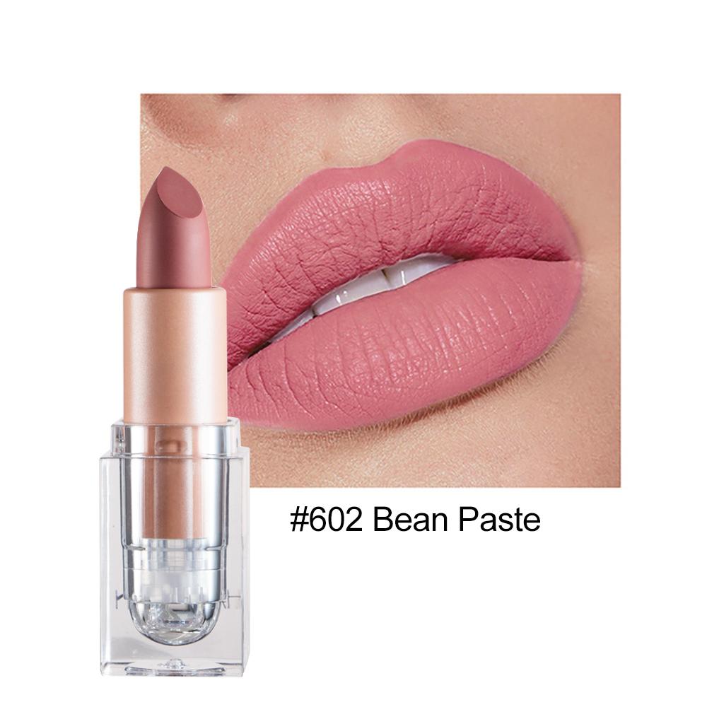 HANDAIYAN 12-Color Ice Tube Matte Nude Lipstick Easy To Color Long-Lasting Lip Makeup Cosmetics Waterproof Lips Gift