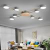 Wooden Led Ceiling Light Surface Mounted Ceiling Lamp AIBIOU Style Designer Metal Lustre for Living Room Kitchen Lights Fixtures