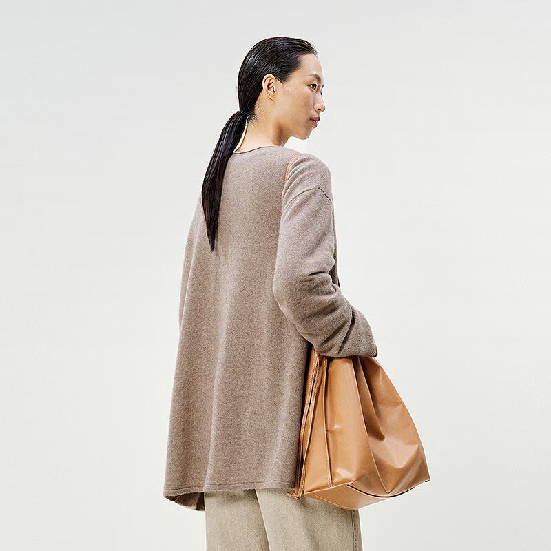 LESS 2025 Spring Cashmere Silk Blend Pullover Sweater