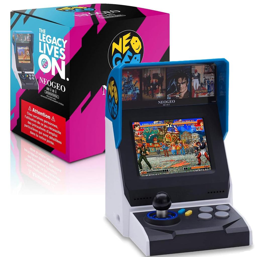 NEOGEO Mini International Edition Arcade Game Includes 40 SNK Classic Including King of and LCD Two Gamepad and HDMI Support and Gamepad Not Console,