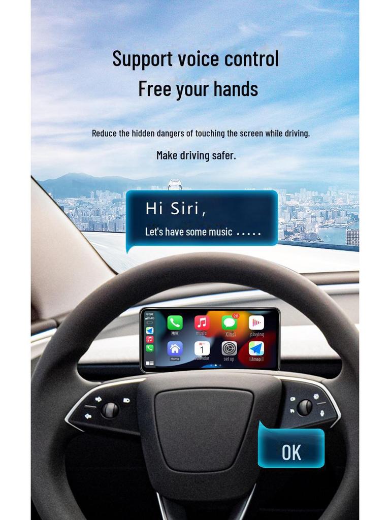 Tesla Model 3 LCD Instrument Display with CarPlay and Smart OTA Connectivity