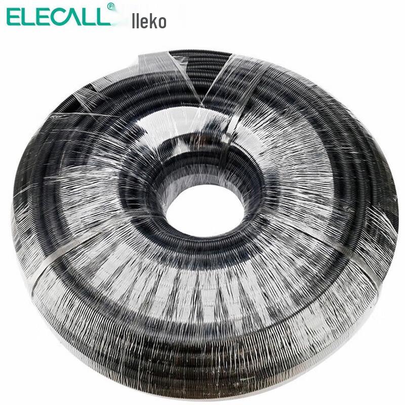 ELECALL Black PP Corrugated Flexible Conduit