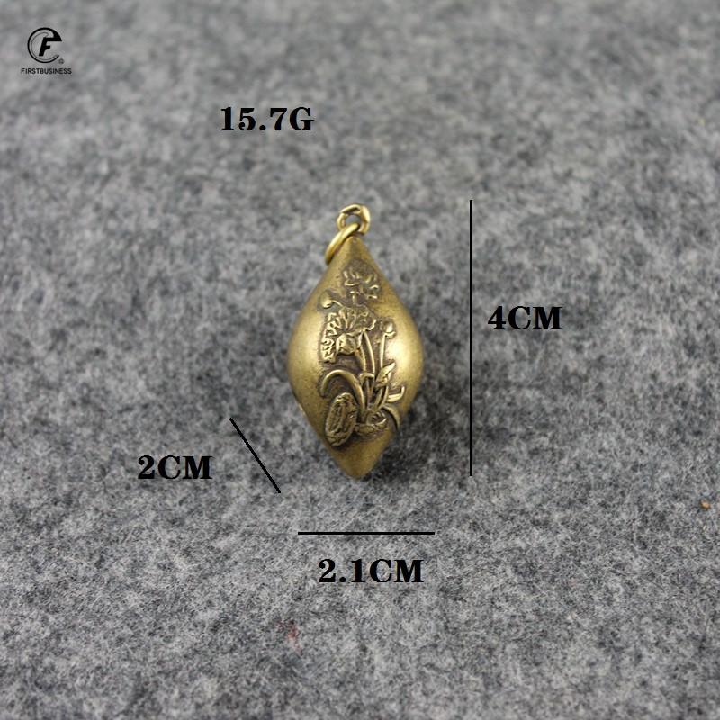 Медные модные цветы Колокольчик Маленькие украшения Настольные Фэн-шуй Декорации Ретро Латунные Брелоки Подвески Домашний Декор для Гостиной