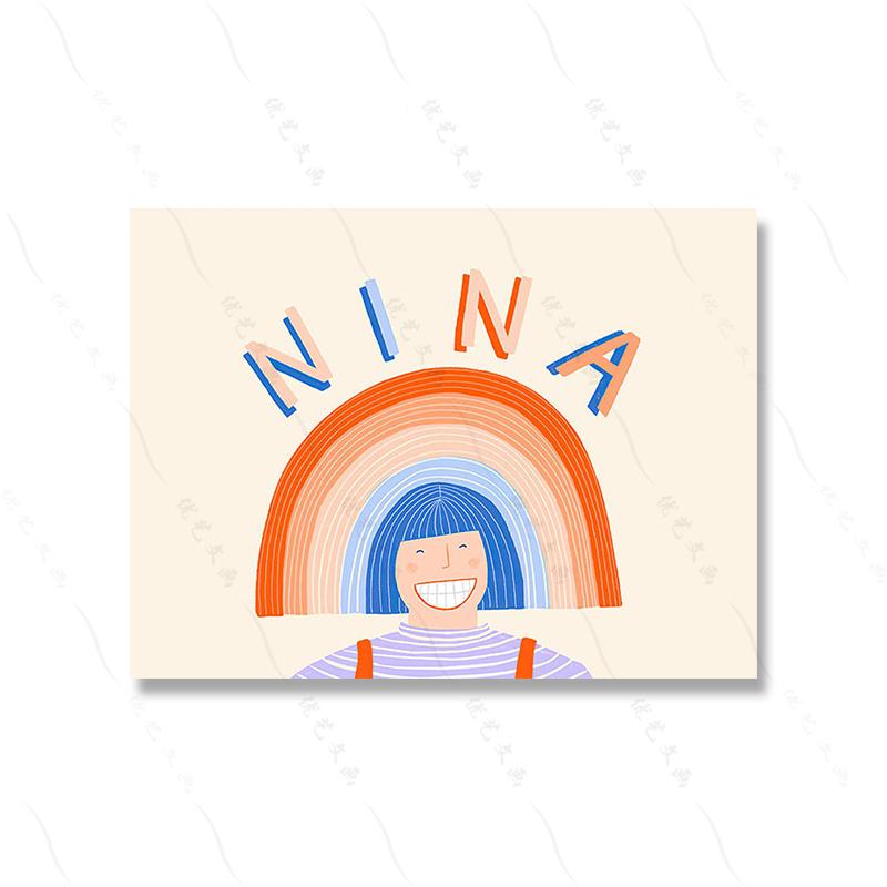 Pop Abstract Funny Tiger Girl Boho Hippie Wall Art Canvas Painting Nordic Posters And Prints Wall Pictures Kid Living Room Decor