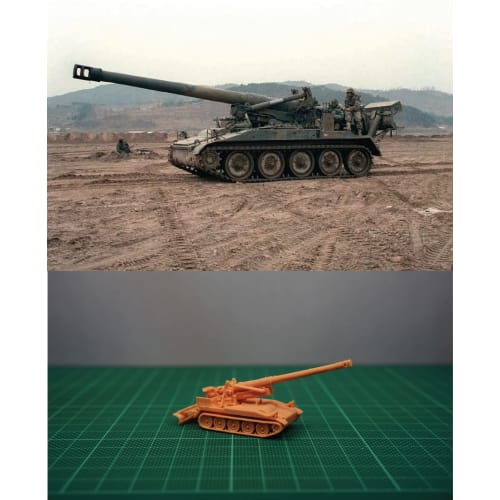 1/144 США M110 203-мм САУ (мелкие детали) Комплект смолы