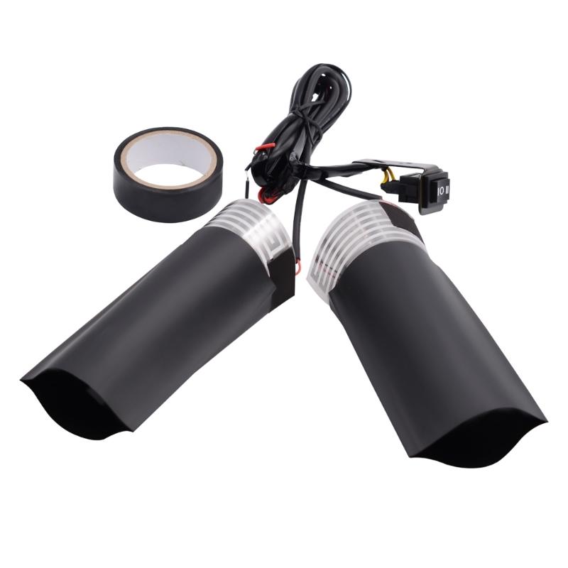 Motorcycle Heated Grips Handlebar Heating Film Warmer Kit for Motorcycle ATV