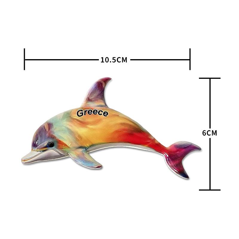 Милый дельфин ручной работы Океан Магнит на холодильник - Персонализированный сувенир для домашнего декора