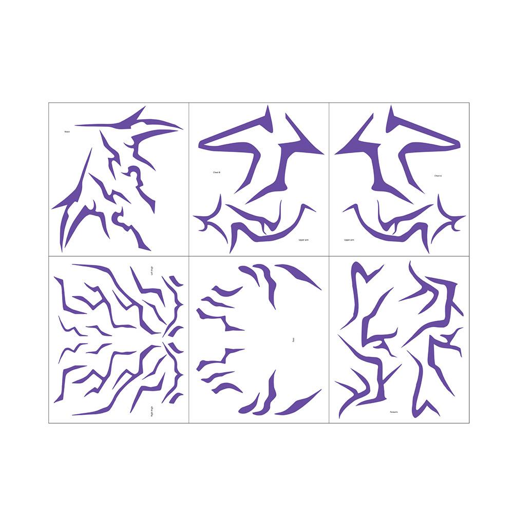 1 Набор Для Kpop Охотники на Демонов Руми Кан Косплей Реквизит Тату-Наклейка Руми Тату Демонизирующая Наклейка Для Подарков на Вечеринку Хэллоуин