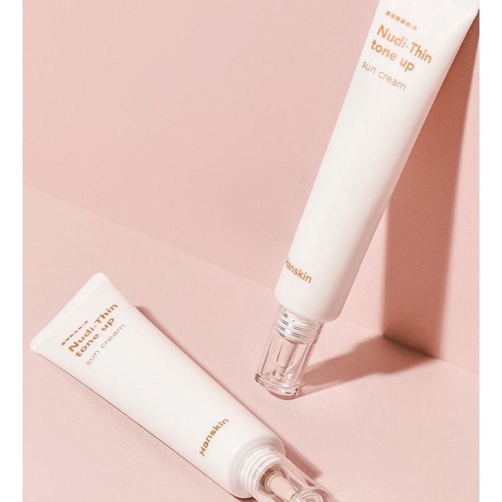 Hanskin Nudie Thin Tone Up Sun Cream SPF50+ PA++++, 40ml, 1 Unit