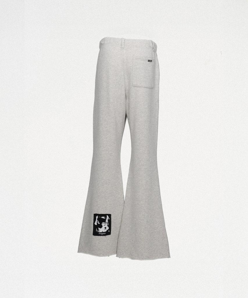 KAMIYA Girl Patch Bootcut Sweat Pants - Gray