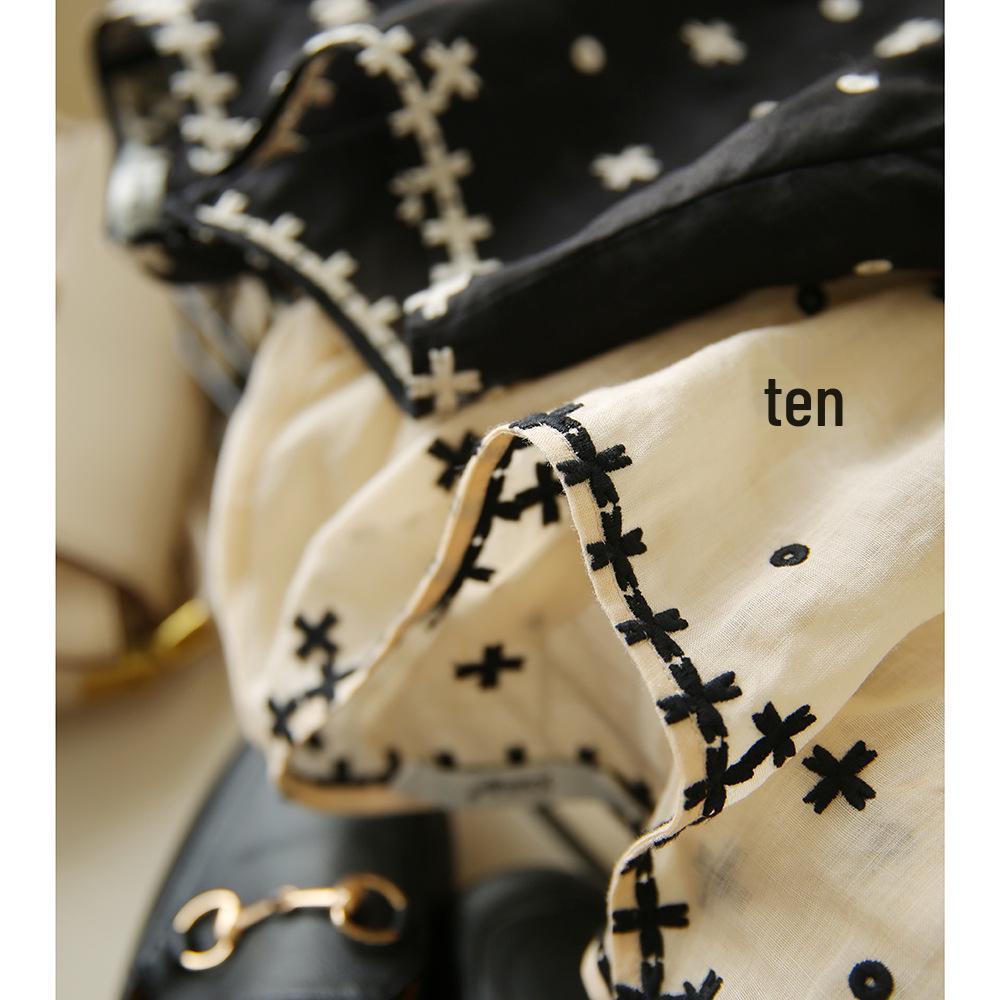 Топ-бэбидолл с пышными рукавами и тяжелой вышивкой для женщин XYG482408MG – Коллекция Японии и Кореи