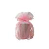 Bone Cover, Bone Bag, Urn Cover Only, 2 Colors, Lace, 4-Inch, Organza, for Keeping Ashes, Divided Ashes, Urn Cover (Pink)
