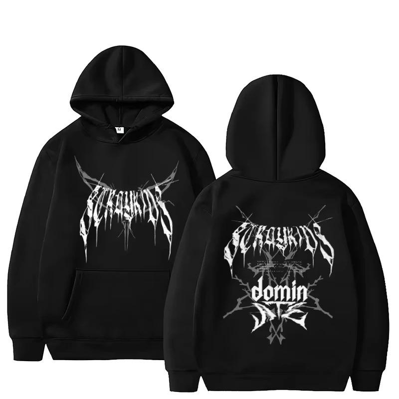 Spring Autumn Season SKZ New Concert Printed Hoodie Sweatirt Round Ne Pullover Men's and Women's Oversize Clothing