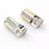 10pcs/lot Silicone G4 3W 220V LED Light Bulb 64leds SMD 3014 Warm/Cold White Lights Replace 20W 30W Halogen Lamp For Home Indoor Chandelier