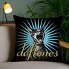 Подушка с принтом группы D-Deftones, мягкая, короткий плюш, двусторонняя печать, декор для дома, машинная стирка, наволочка, подарок