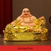 Home Decoration Accessories Wealth Recruiting Maitreya Buddha Ornament Offering Buddha Statues At Home Resin Handicrafts 1pcs