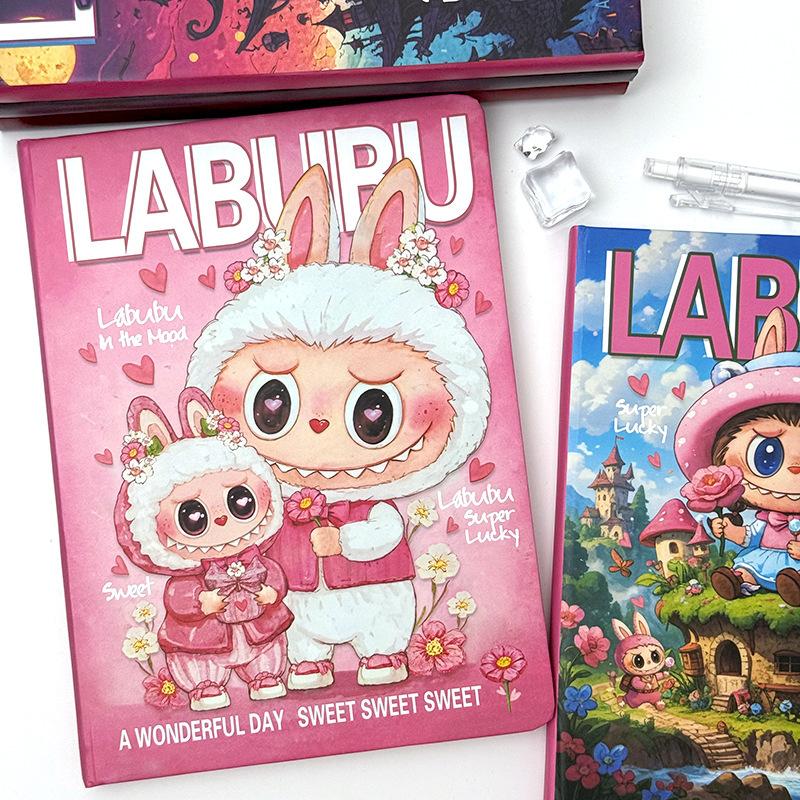 Labub A5 Notebook High-value Cartoon Horizontal Line Book Cartoon Hand Account Book Student Super Thick Notepad