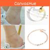 Women Ankle Zirconia Simple Fashion Jewelry Versatile Accessory Girl Gifts Chain
