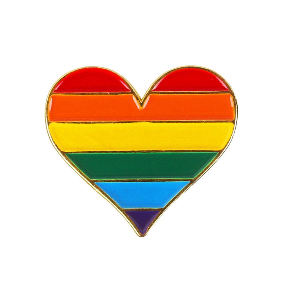 1Pc Small Pride Rainbow Flag Tinplate Badge Support Gay Lesbian Bisexual Transgender Symbol Pin Icons Brooch Jewelry Accessories