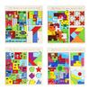 Tetris Fun 3-in-1 Puzzle Building Block Exercise Baby Hand-eye Coordination Shape Matching Educational Toys