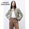 Женский твидовый жакет в клетку PEACEBIRD