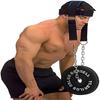 Head Muscle Strength Harness for Weight Training Head and Neck Training Headband with Adjustable Steel Chain and Strap
