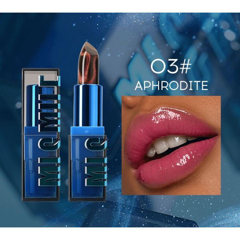 MLSMILE - Помада-хамелеон "Кошачий глаз", мраморный цвет - 4 цвета