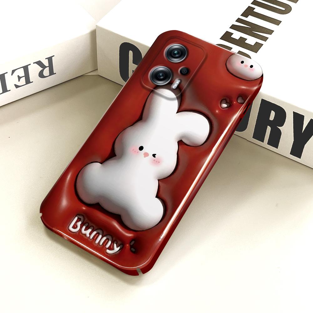 All-inclusive Film Phone Case Cartoon Pattern Design Hard Shell Full Cover Camera Shockproof Protection Case