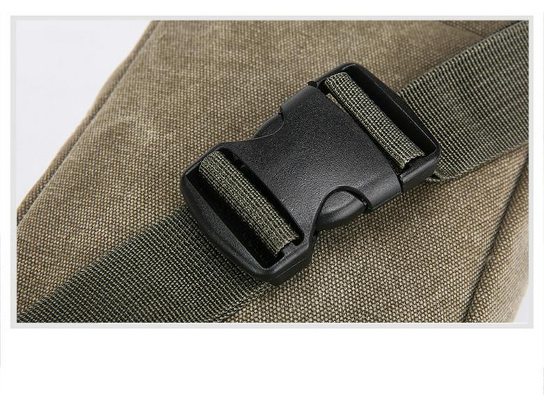 Стильная унисекс поясная сумка из канваса - Большая вместимость, износостойкая, многофункциональная для повседневного спорта