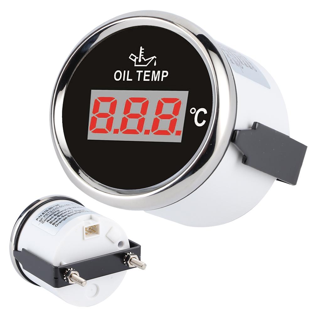 Универсальный цифровой указатель температуры масла 52 мм 50?150 градусов по Цельсию WRed Backlight 12V24V для автомобиля лодки яхты