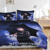 Постельное белье Wednesday Addams Комплект Пододеяльник Подарок для спальни, Включает 1 пододеяльник и 2 наволочки, Без наполнителяB508