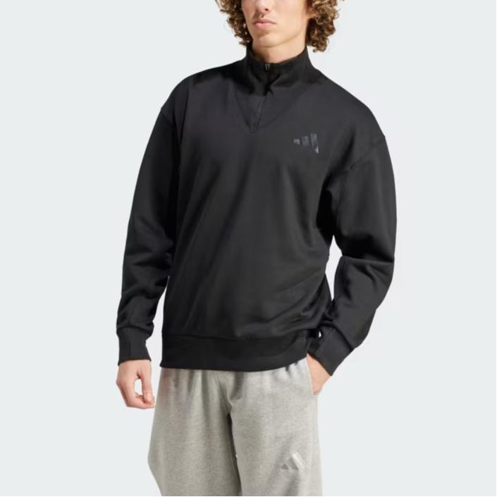 adidas Флисовая толстовка Szn с молнией на четверть и круглым вырезом IX1250