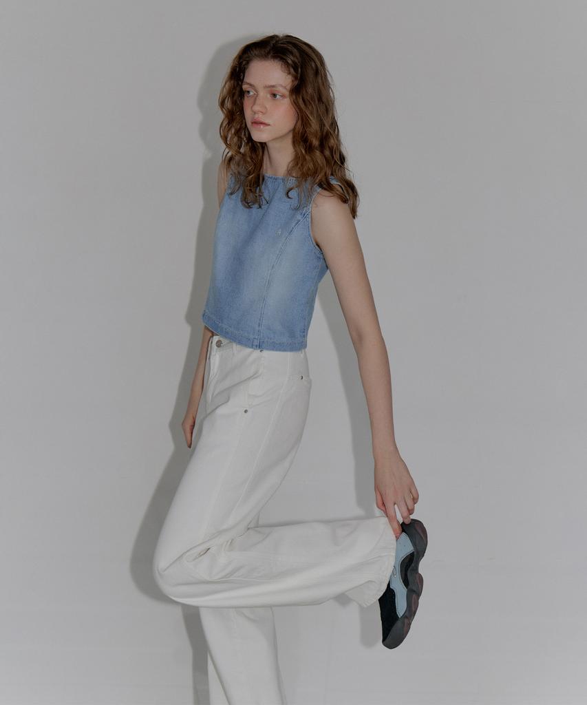 AUTHENTI Rivet Cotton Pants_White