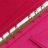Franklin Planner Crumb Cloth Binder 64410, Pocket Size, 15mm, Passion Pink