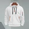 2Pcs/Set Men Sports Suit Hooded Drawstring Long Sleeve Pockets Sweatshirt Elastic Waist