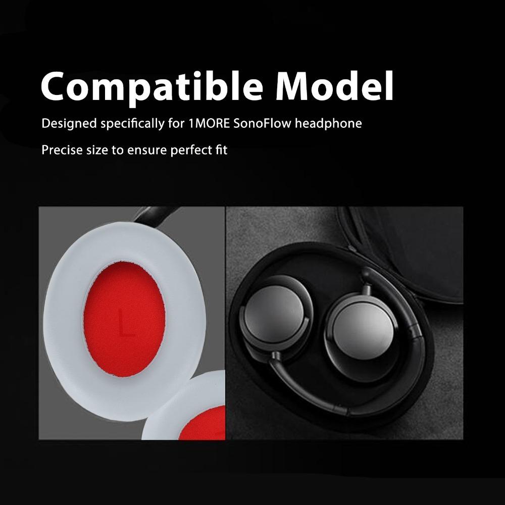 Enhanced Bass Replacement Ear Cushions Headphone Ear Covers for 1MORE SonoFlow Gaming Headset