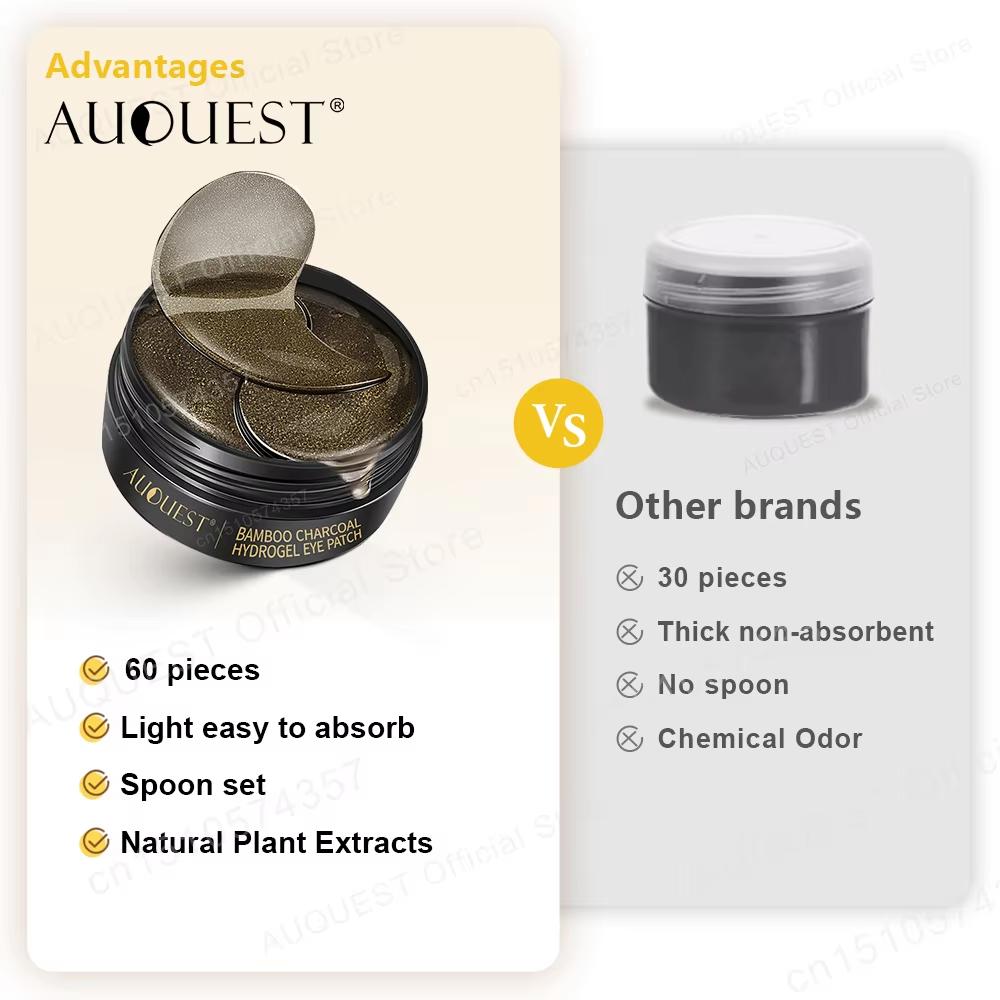 60 шт. коллагеновая маска для глаз с бамбуковым углем, против темных кругов и мешков под глазами, увлажняющие укрепляющие патчи для глаз, средства по уходу за кожей вокруг глаз