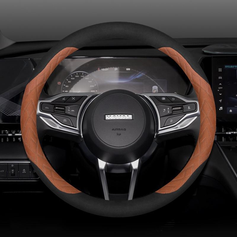 Замшевая Накладка на Руль Автомобиля Для Haval Dargo H2 H4 H6 H9 F7 M6 Ультратонкая Противоскользящая Влагопоглощающая Автоаксессуары