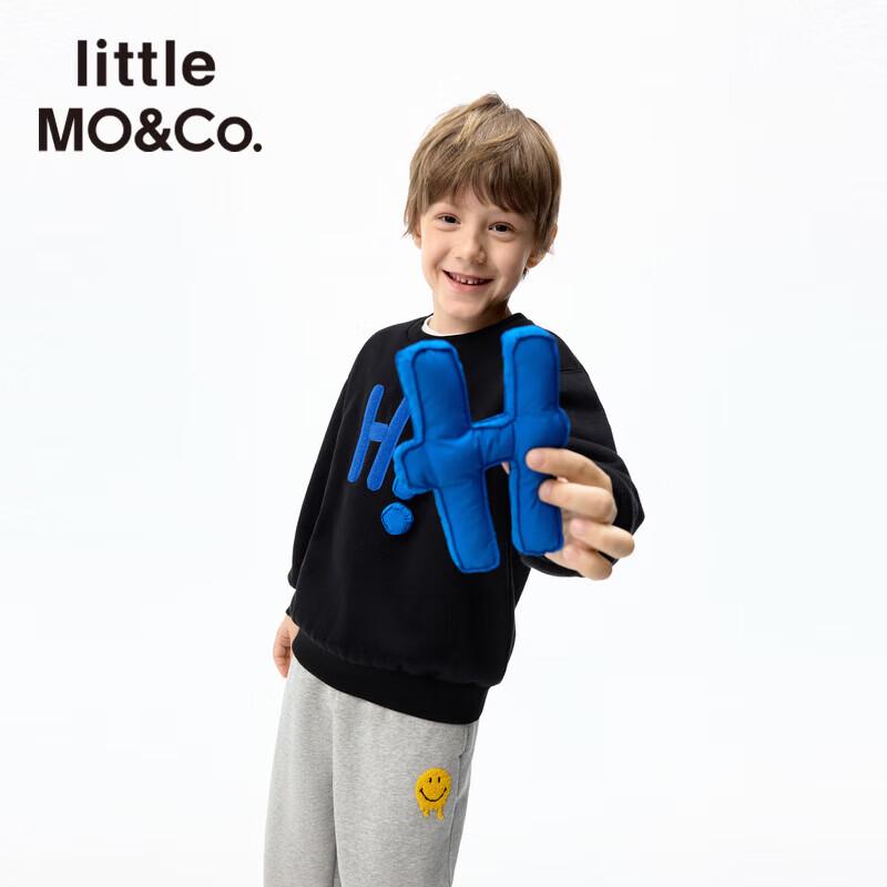 Little MO&Co. Fleece-Lined Kids' Letter Sweatshirt