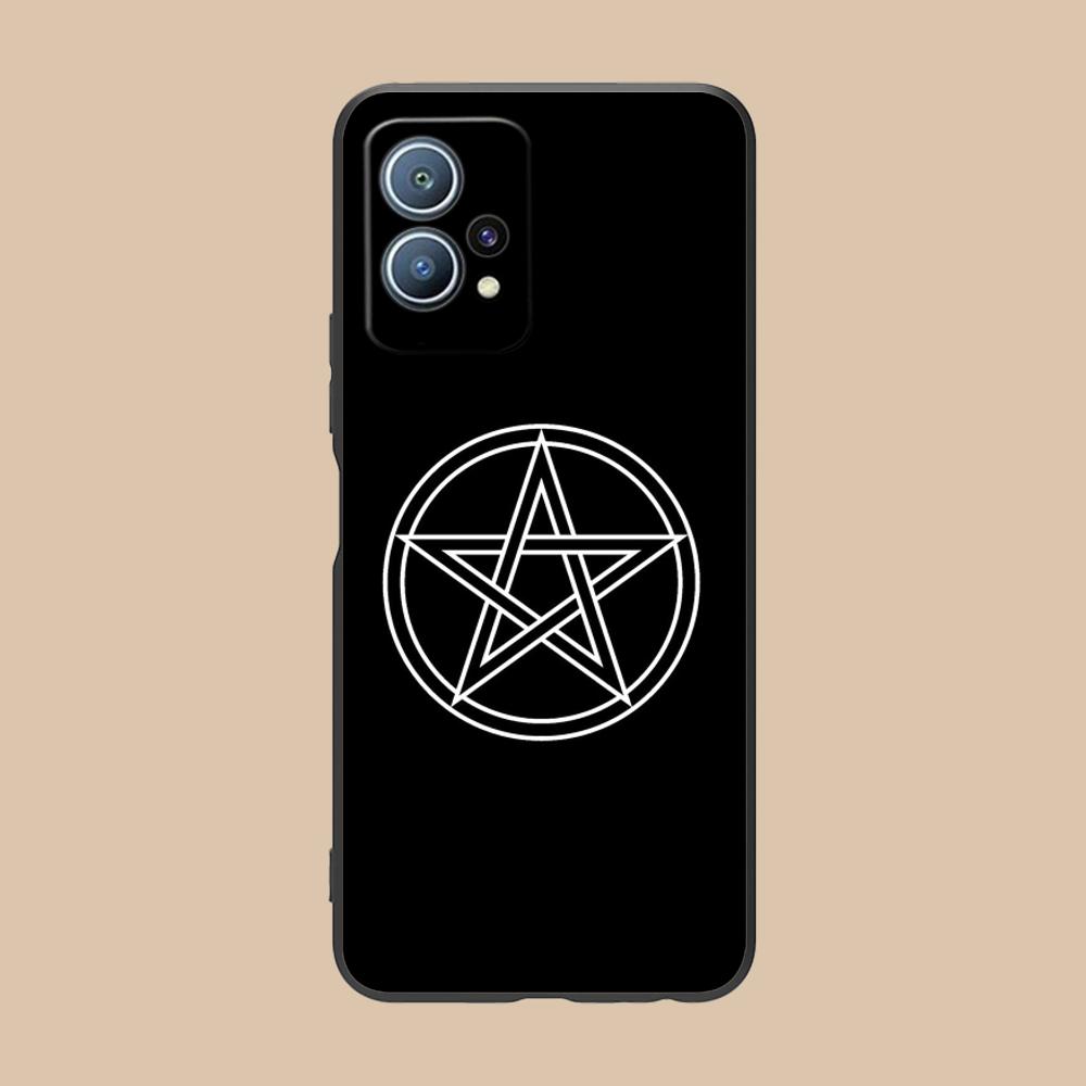 Aesthetic Pentagram Phone Case for Huawei P60 P50 P40 P30 P20 P10 P9 P8 Pro Lite Plus Soft TPU Shockproof Cover