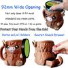 Highland Cow Ice Cream Pint Holder Insulated Ice Cream Cozy Sleeve with Snack Drawer And Spoon 16 Oz Ice Cream Holder Highland Cow Decor Gifts