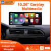 Портативный беспроводной экран CarPlay для автомобиля 10,26-дюймовый экран Car Play и стереосистема с мультимедиа GPS-навигацией для всех транспортных средств