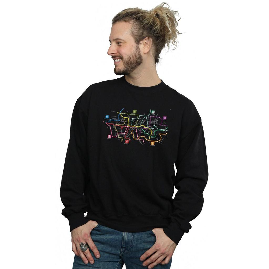 Star Wars Mens Subway Map Logo Sweatshirt